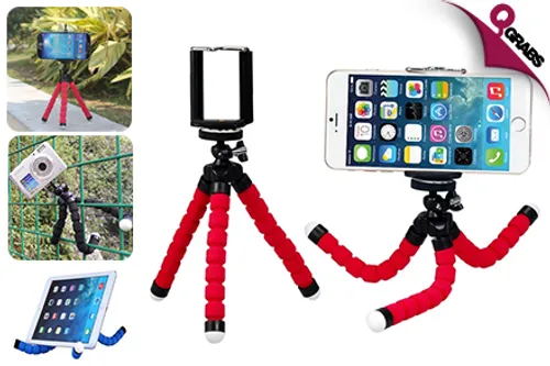 From QR25, Get That Perfect Angle with a Flexible Spider Tripod - Choose from Three Colors! (Up to QR78 Value)